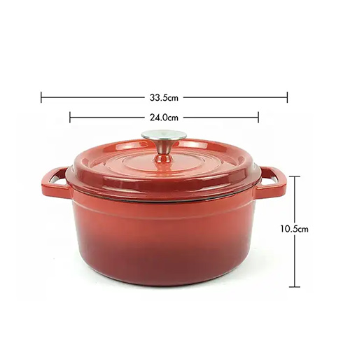 enameled cast iron casserole pot