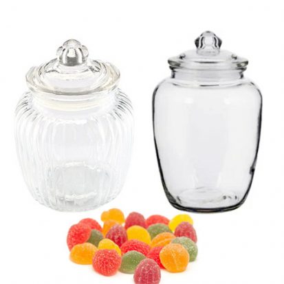 clear glass sweet storage jars wholesale supplier