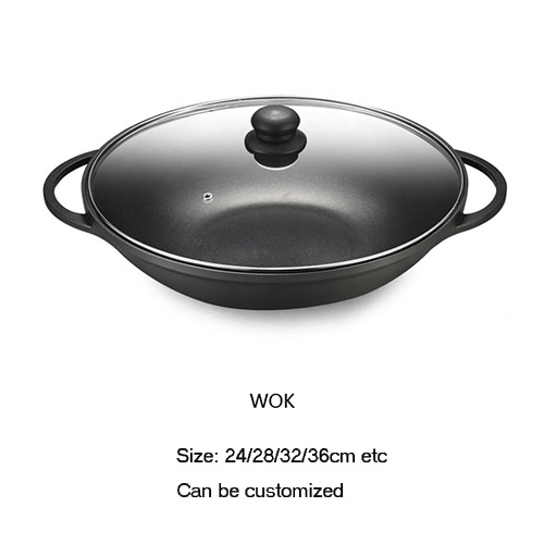 wholesale die-cast aluminum wok