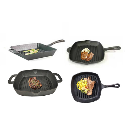 square cast iron grill pan set supplier