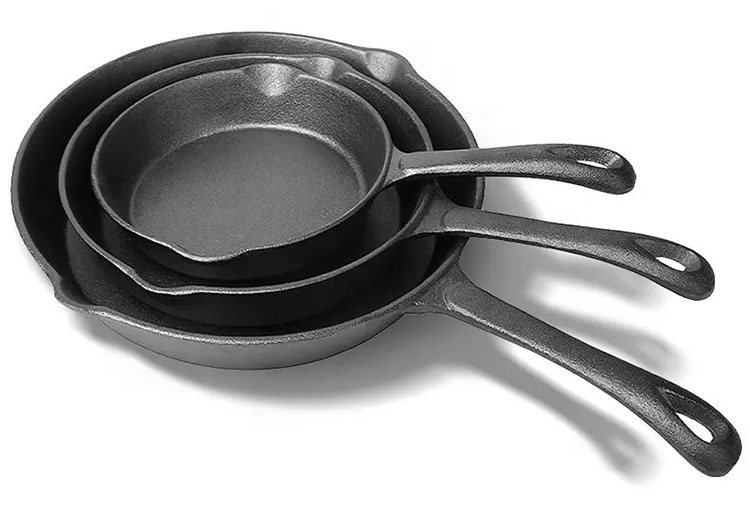 12inch black cast iron frying skillet