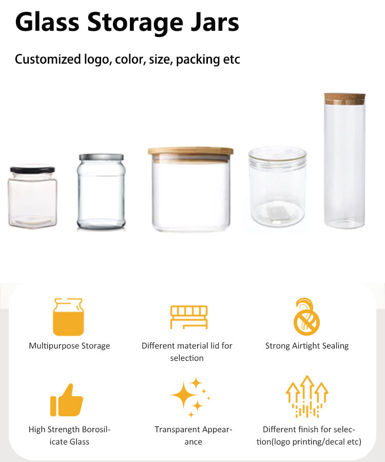 glass container kitchen storage