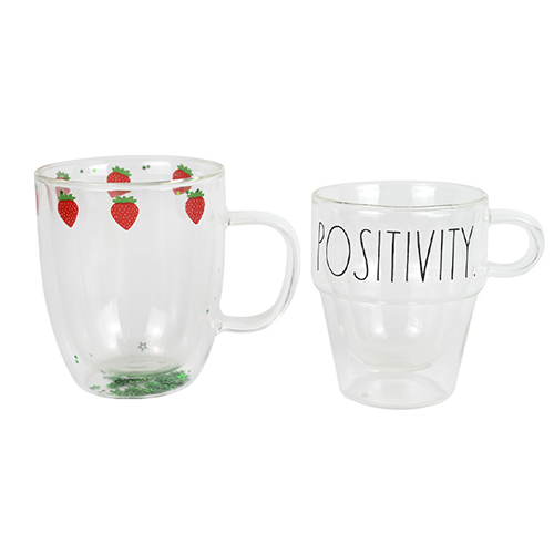 double-walled glasses coffee mug wholesale