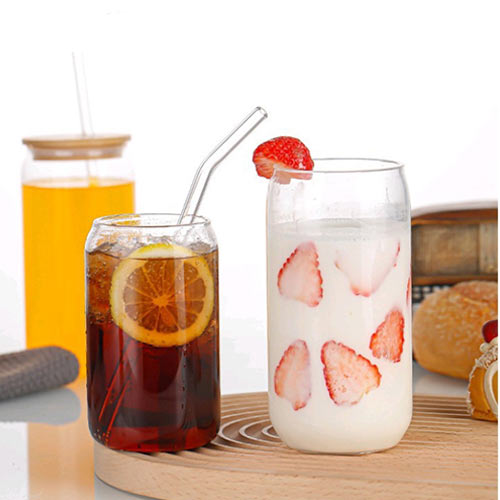 glass water cup with lid manufacturer