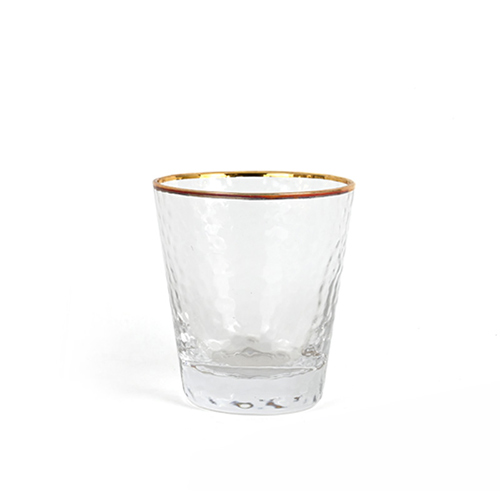 gold rimmed hammer glass tumbler price