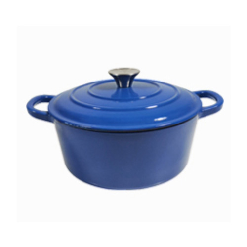 blue cast iron covered casseroles