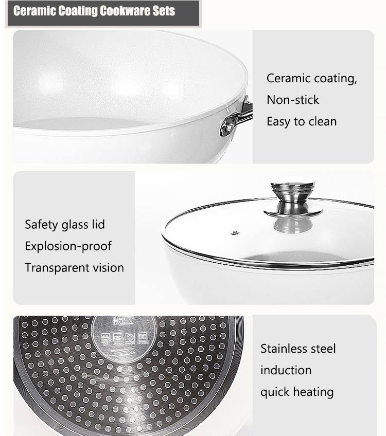 ceramic coating cookware set wholesale company