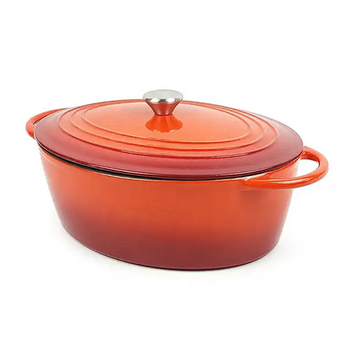 oval shape cast iron casserole for sale