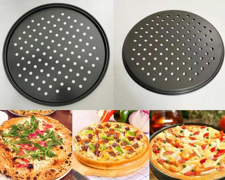 carbon steel pizza baking pans
