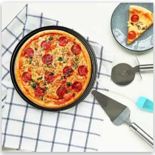 custom carbon steel pizza baking pan