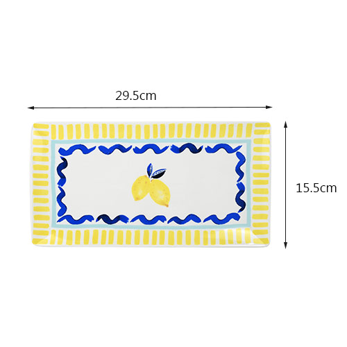 riviera rectangle platter Lemon bulk sale