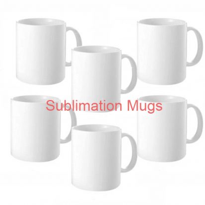 Blank white sublimation mugs bulk sale