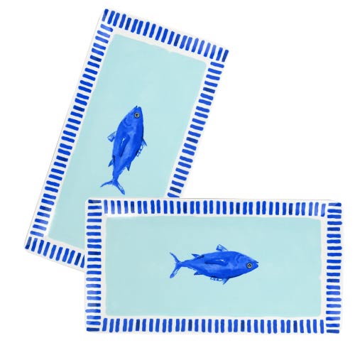 Riviera porcelain dinner plates fish bulk sale