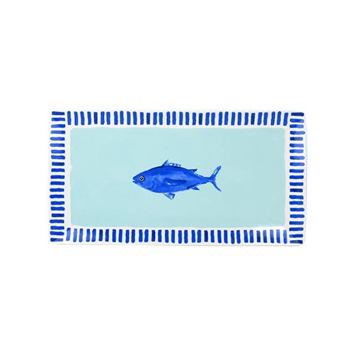 bulk sale Riviera porcelain dinner plates fish