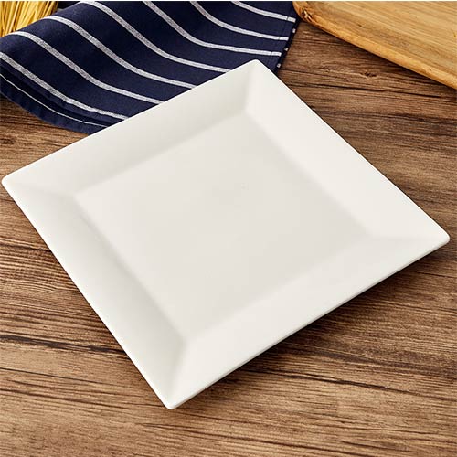 bulk buy white square ceramic plates