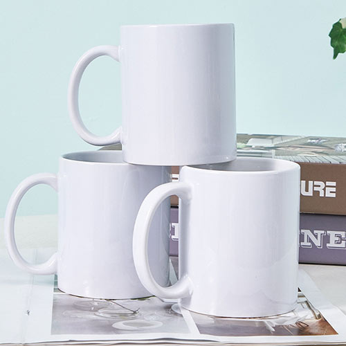 oem plain white sublimation mugs factory