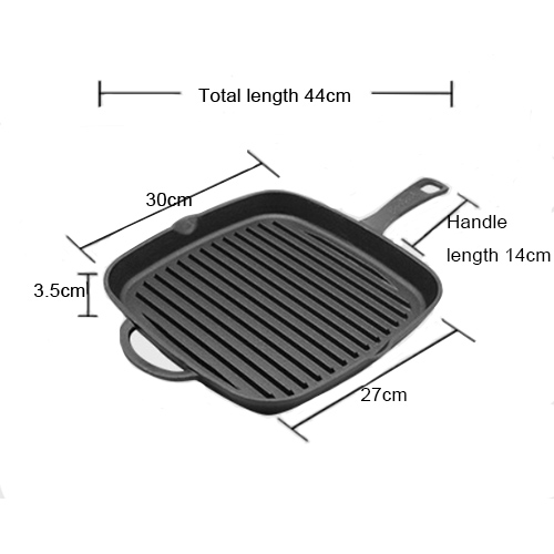 black cast iron grill pan supplier