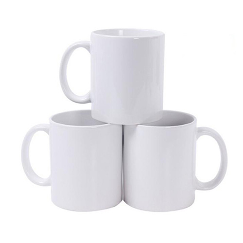 plain white sublimation ceramic mugs factory