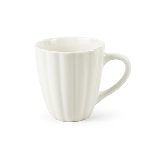 white ceramic mugs with flower petal