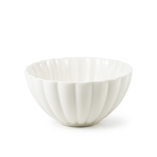 white ceramic bowl with flower petal