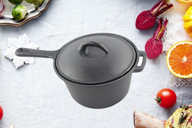 12inch black cast iron saucepan wholesale factory