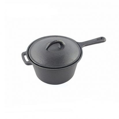 black 12inch cast iron saucepan wholesale