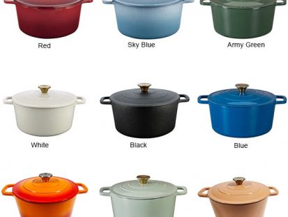 5 liter cast iron casserole dish