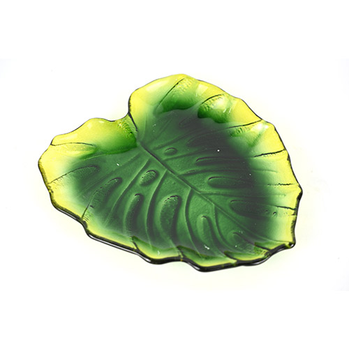 cabbage shaped custom spraying color glass plates