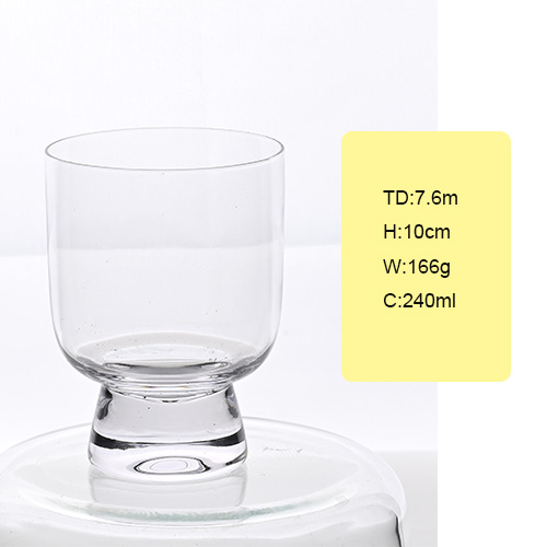 clear glass milkshake cup wholesale supplier