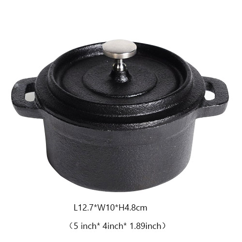 pre-seasoned mini cast iron casserole