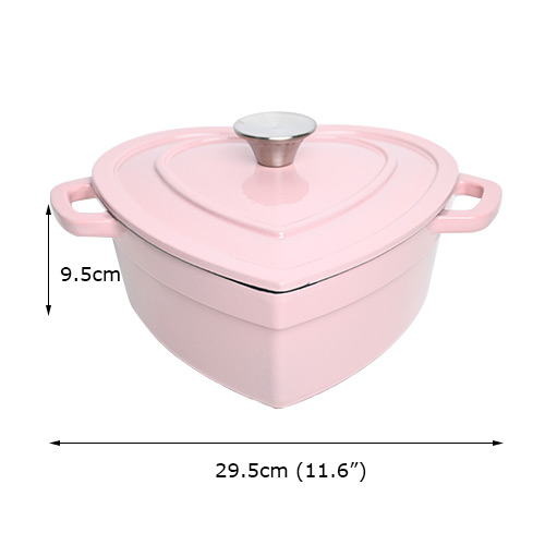 heart-shaped casserole pink color for sale