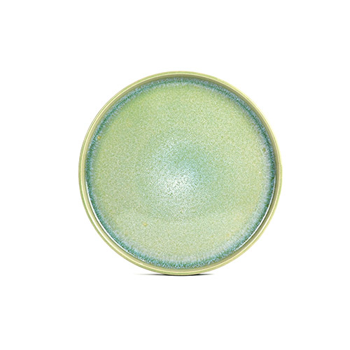 custom green reactive dinner plates