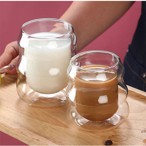 wholesale double-wall coffee glass
