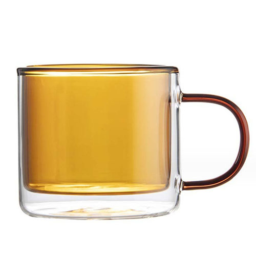 colored double-side glass cup