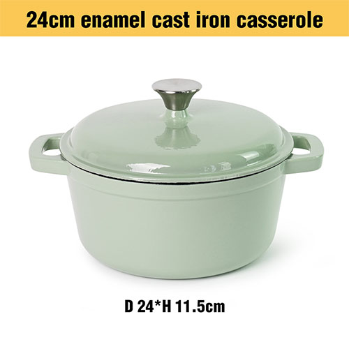 24cm enameled cast iron cooking pot wholesale