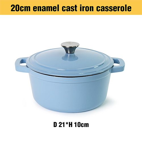 blue enameled cast iron cooking pot wholesale