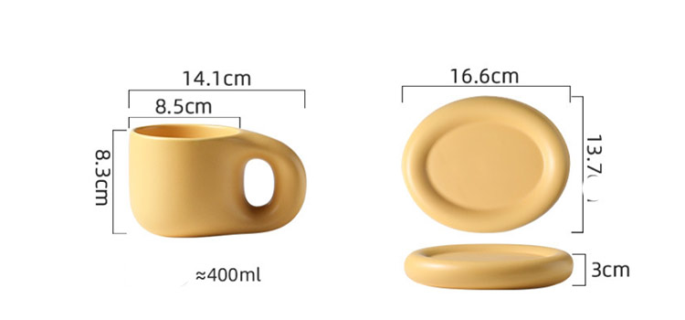 400ml fat ceramic cups wholesale