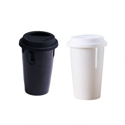 wholesale ceramic mug with silicone lid