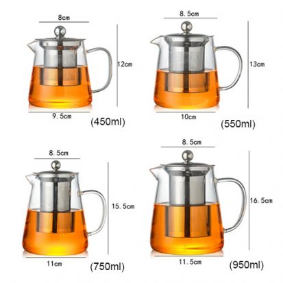 clear glass teapots wholesale