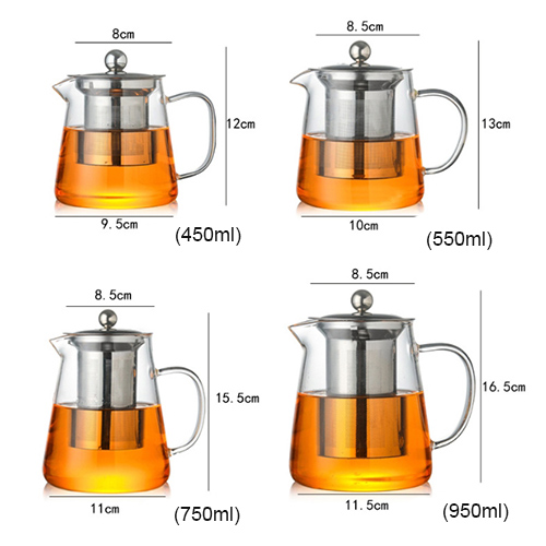 clear glass teapots wholesale