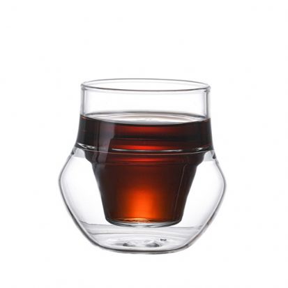 double-sided glass coffee cups small capacity