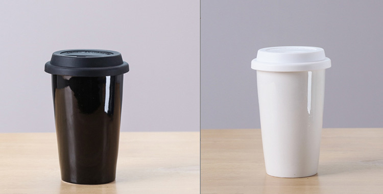10oz ceramic travel mugs with silicone lid wholesale