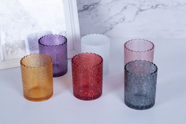 glass candle jar wholesale