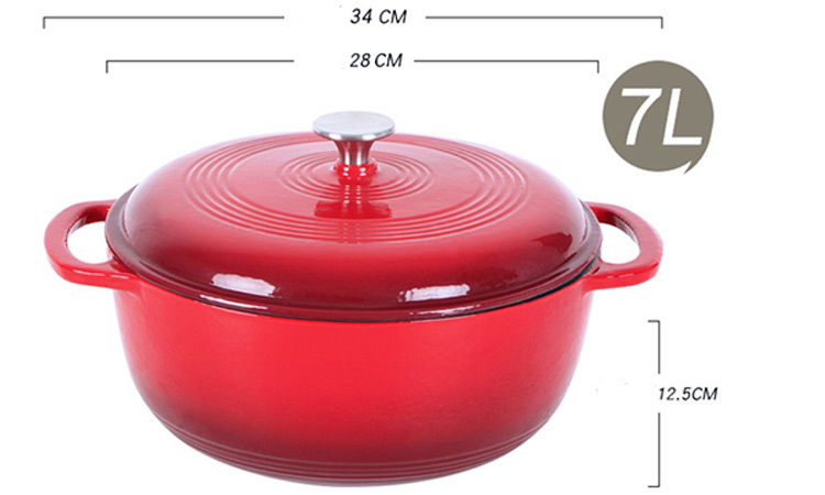 cast iron casserole dish factory