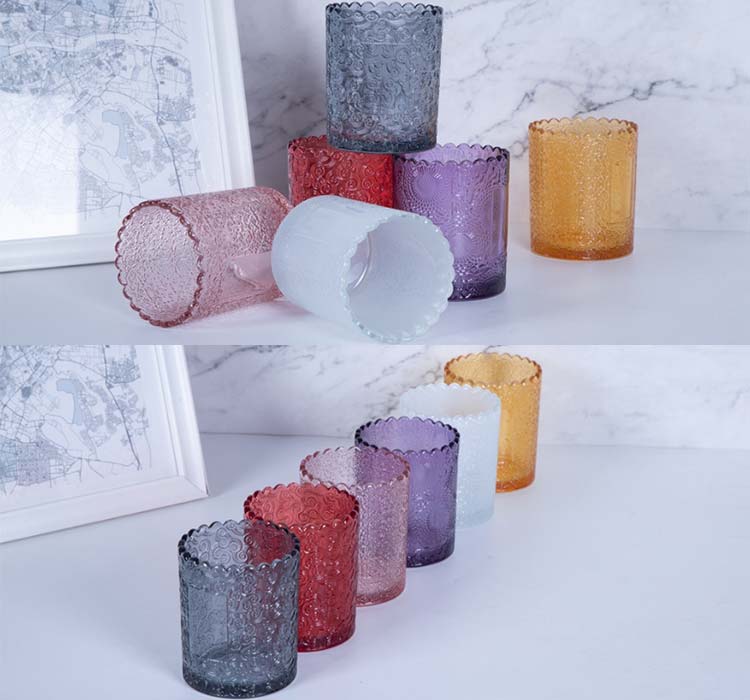 wholesale 250ml glass candle cup