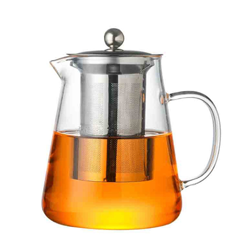 heat resistant clear glass teapot jug