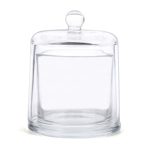 candle jar glass cup with lid
