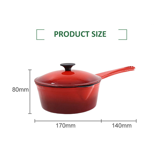 wholesale enameled cast iron sauce pan
