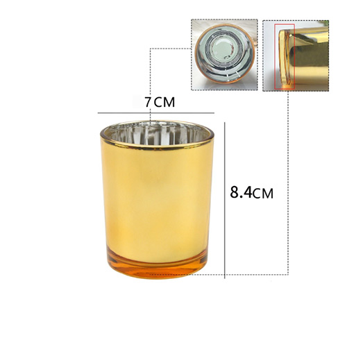 wholesale glass candle cup with lid factory
