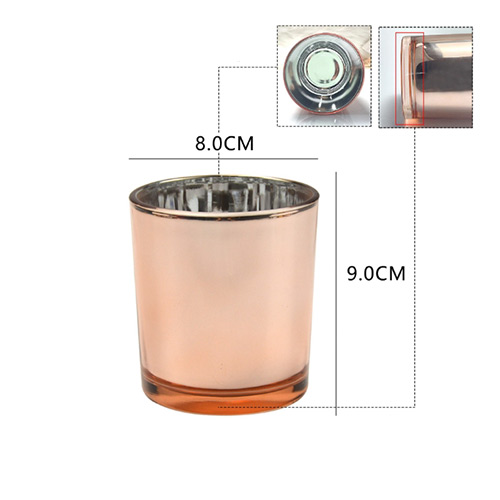 glass candle cup with lid factory